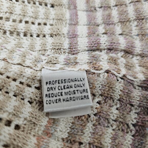 St. John Sport Button Up 3/4 Sleeve Heathered Women Size L Striped - Picture 11 of 16